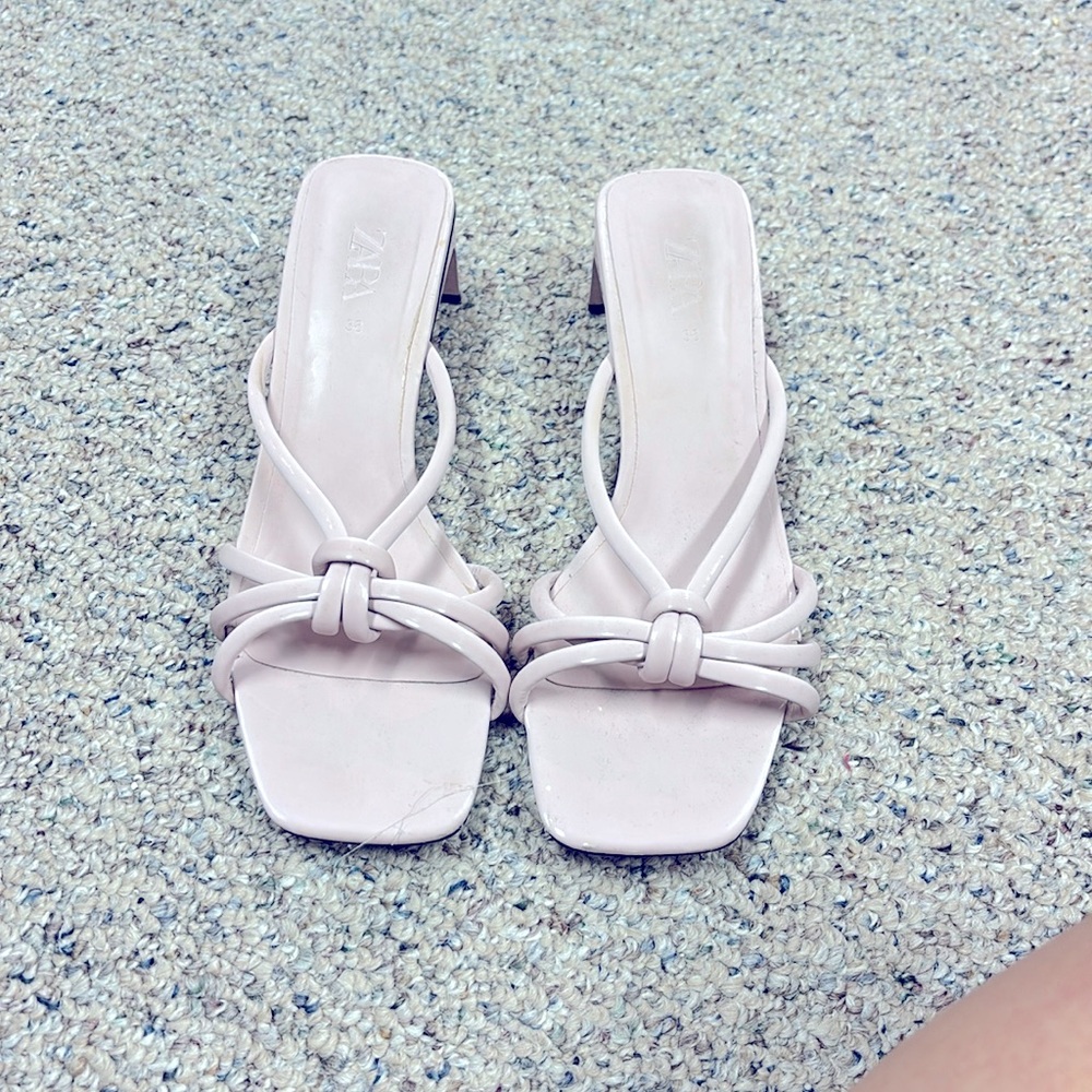 Pink kitten heels